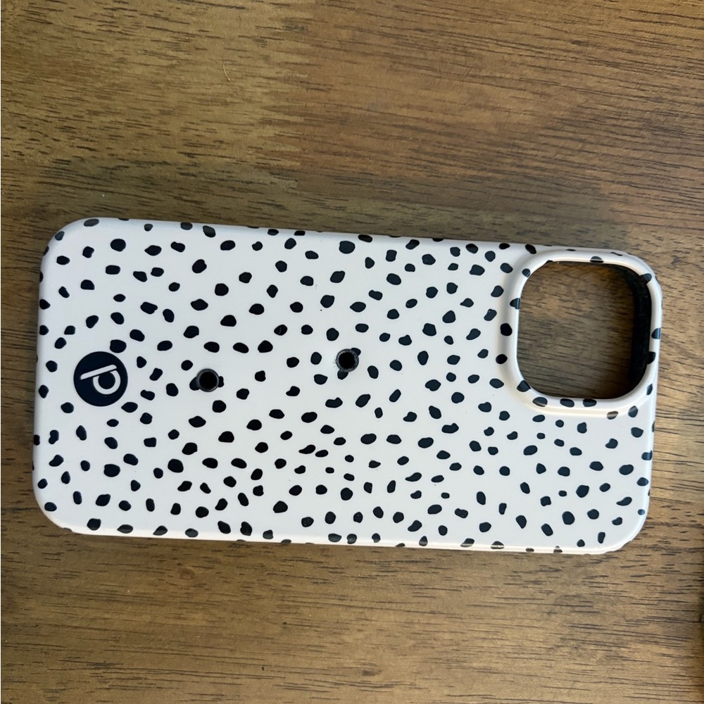 Loopy Case Black and White Dotted Phone Case